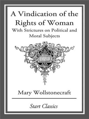 cover image of A Vindication of the Rights of Woman